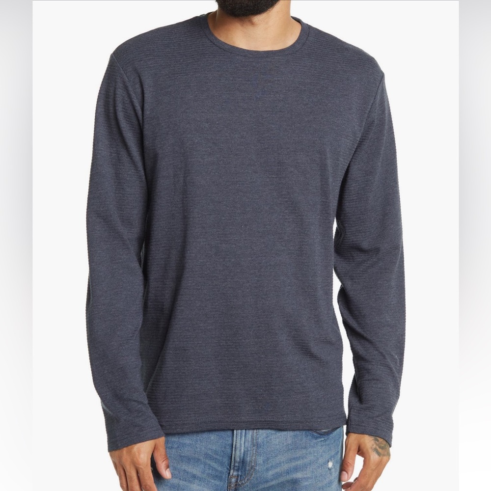 RDI Men's Navy Melange Long Sleeve Tee